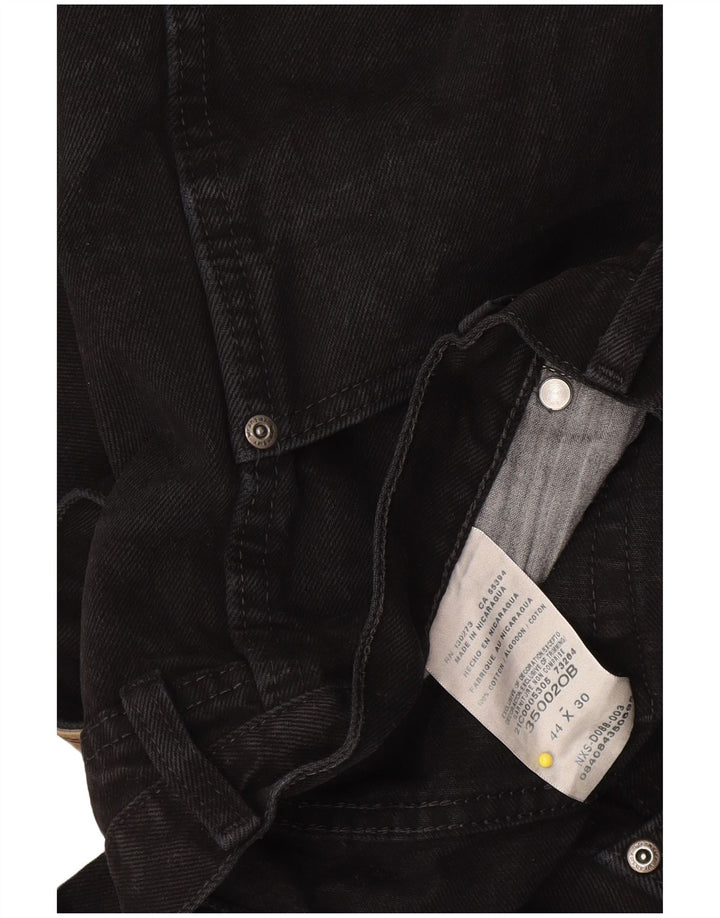 Blugi drepti pentru bărbați Wrangler W44 L30 bumbac negru