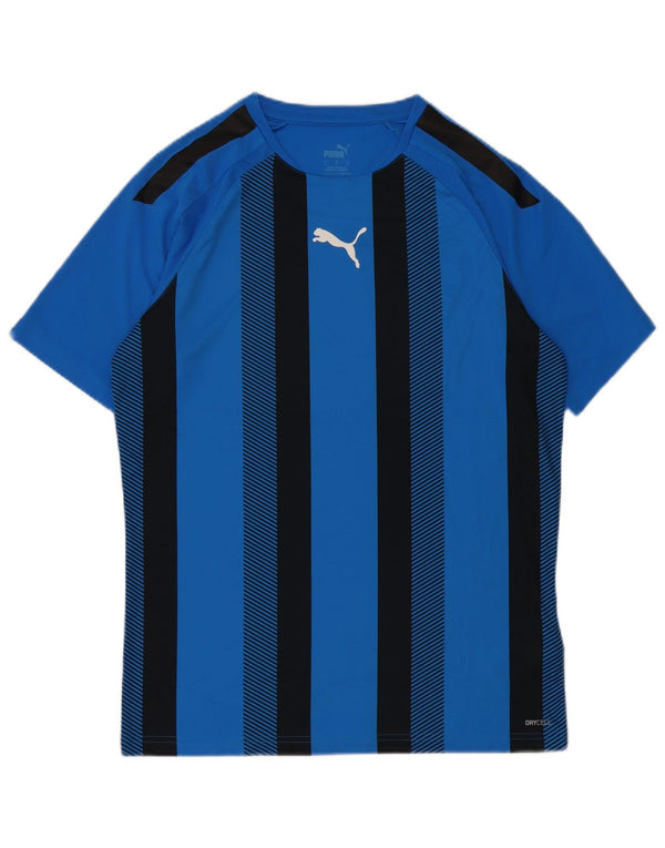 Tricou pentru bărbați Puma Top Small Blue Striped Poliester