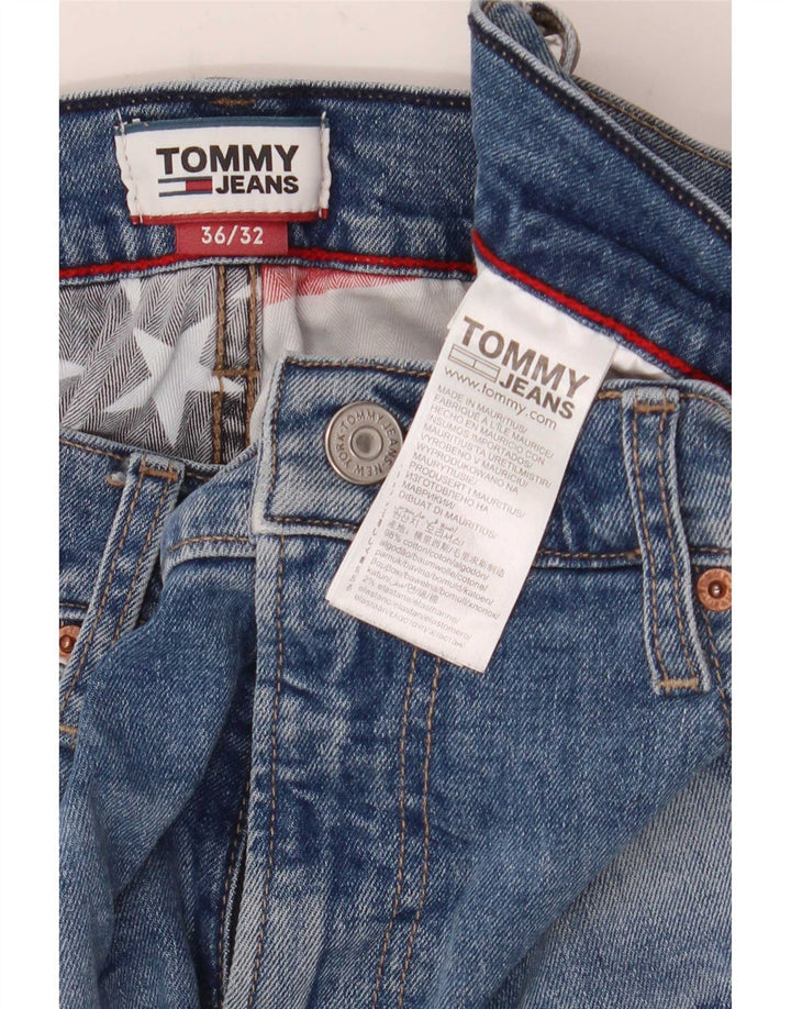 Blugi slim pentru bărbați Tommy Hilfiger Distressed Slim W36 L32 Blue Bumbac