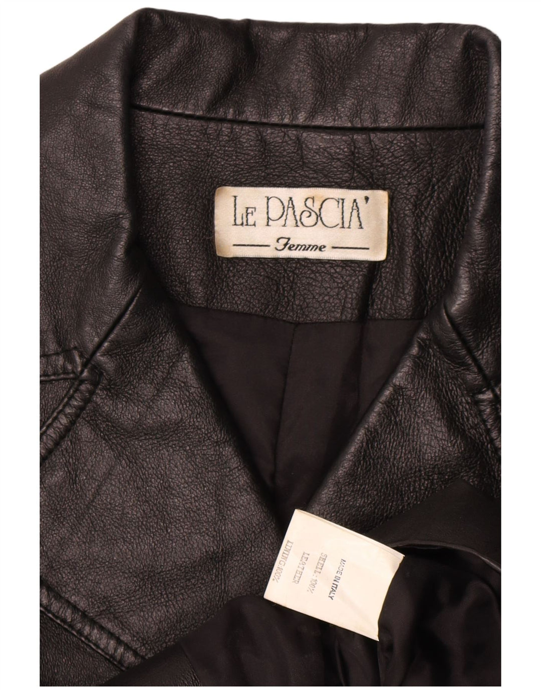 Jachetă de piele vintage pentru femei dublu piept UK 8 Small Black Classic
