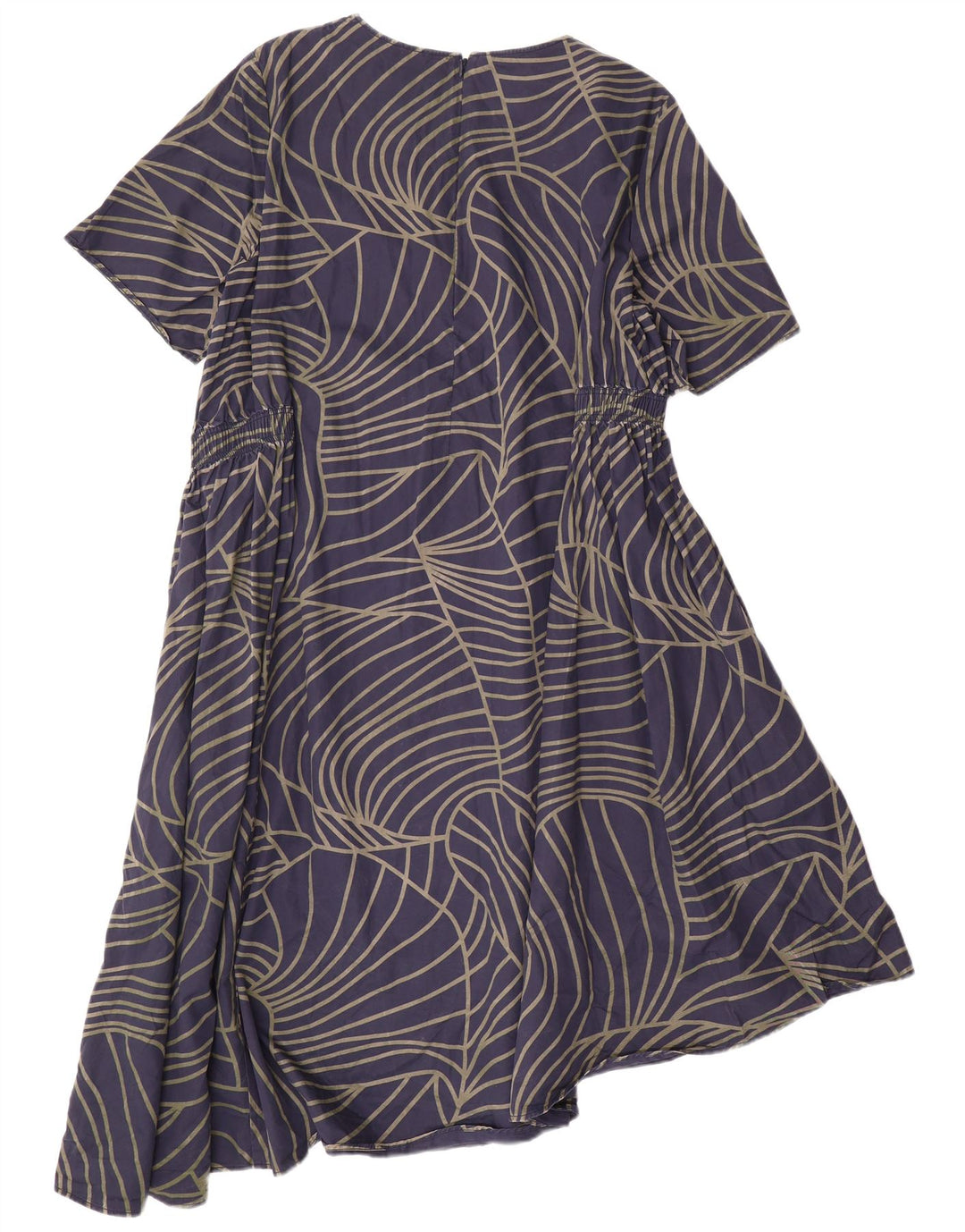 Rochie asimetrică pentru femei COS EU 42 Bumbac geometric mare albastru bleumarin