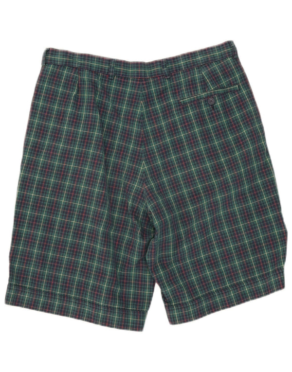 Pantaloni scurți Lacoste Pegged Chino Mărimea 42 Medium W31 Green Check Bumbac