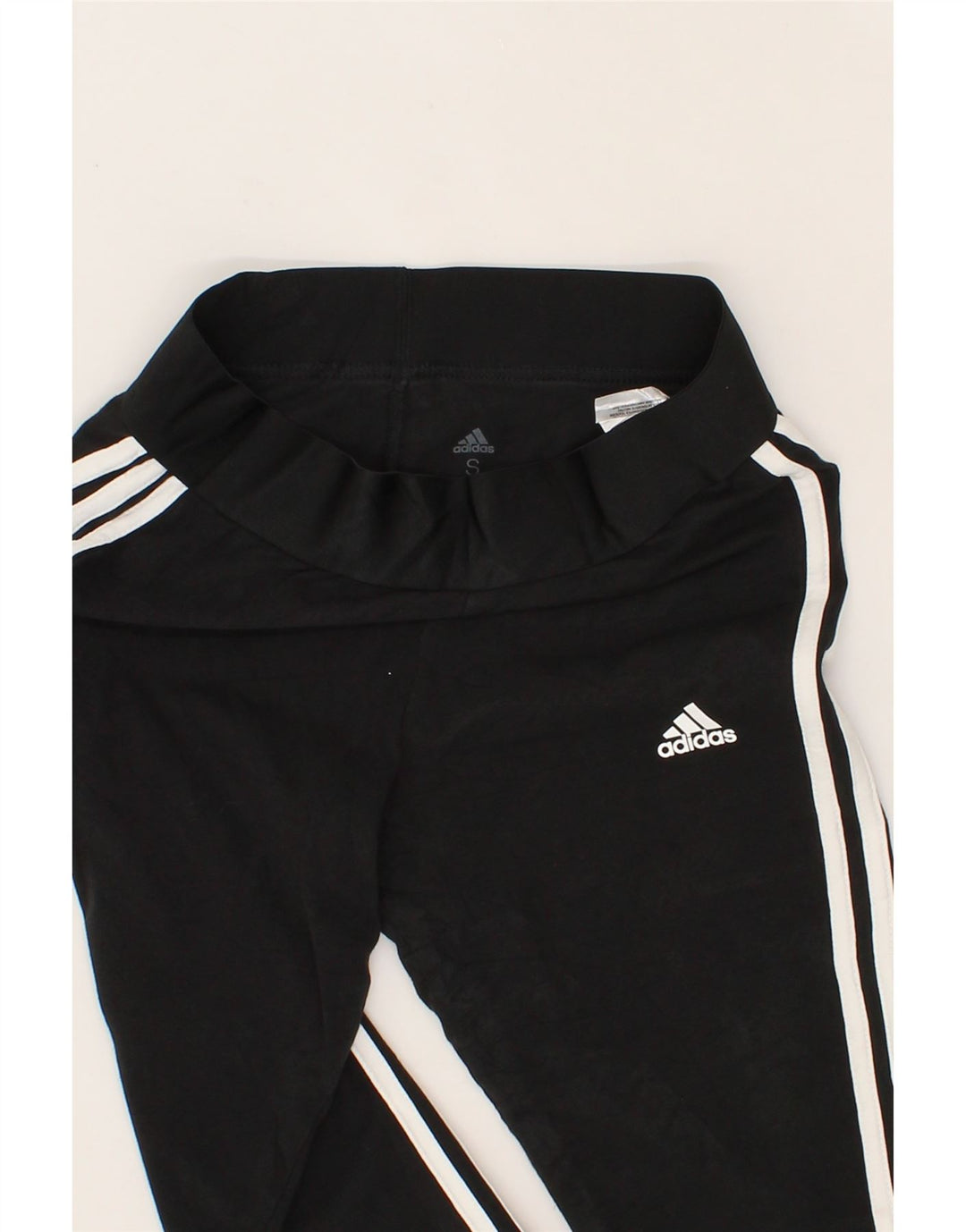 ADIDAS Womens Leggings UK 10 Small  Black Cotton Vintage Adidas and Second-Hand Adidas from Messina Hembry 