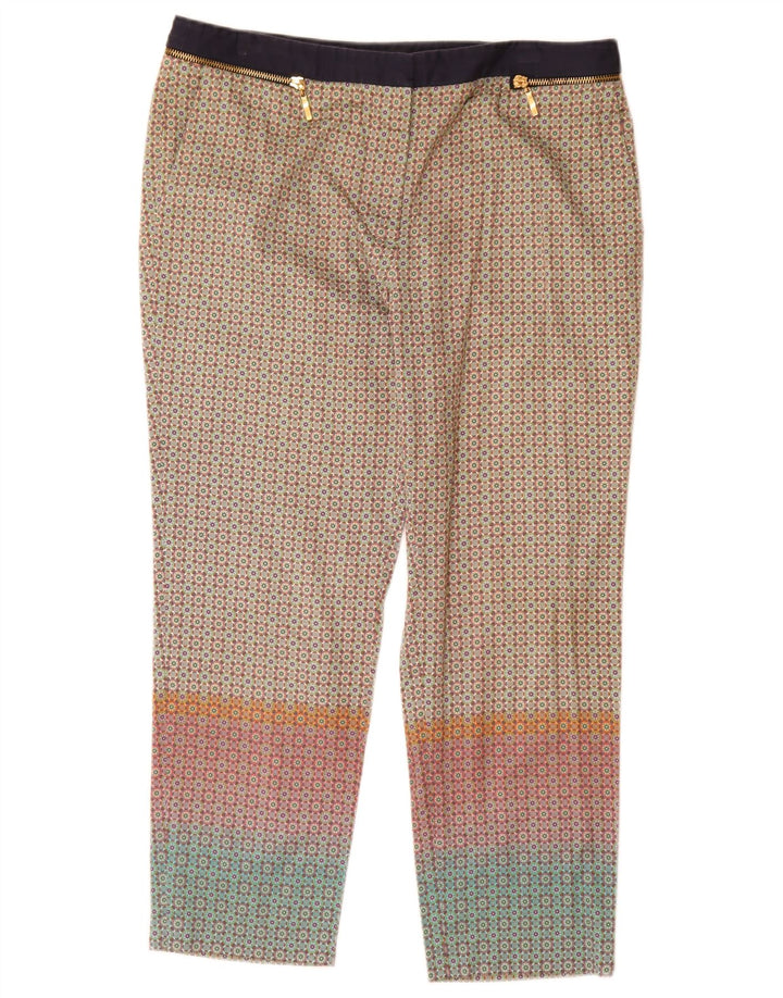 Pantaloni tăiați pentru damă Zara EU 40 Mediu L30 L24 Multicolor Geometric