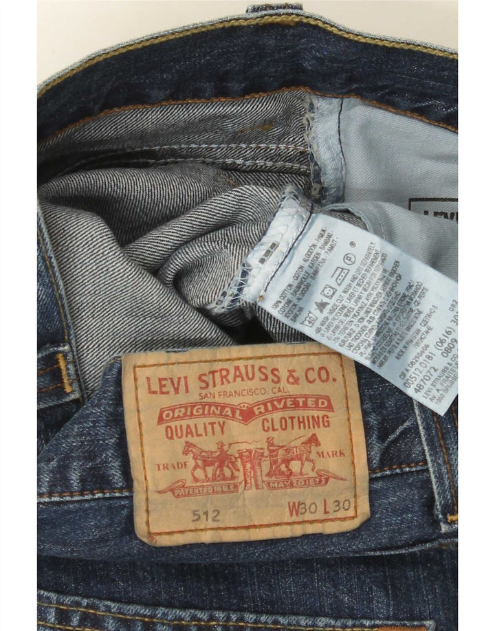 Blugi pentru bărbați Levi's 512 Bootcut W30 L30 Bumbac albastru
