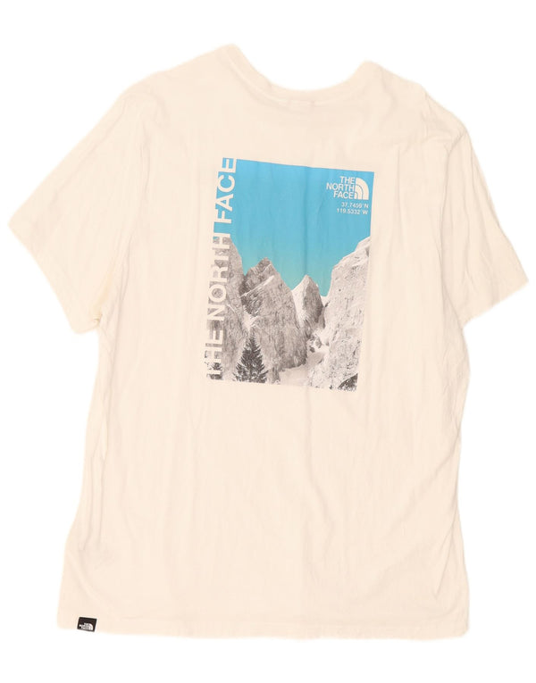 Tricou grafic pentru bărbați The North Face Top 2XL Bumbac alb