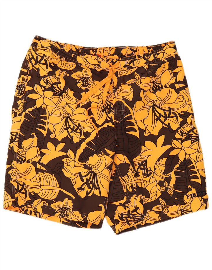 Pantaloni scurți de înot Firefly pentru bărbați, mari, maro, din poliester floral
