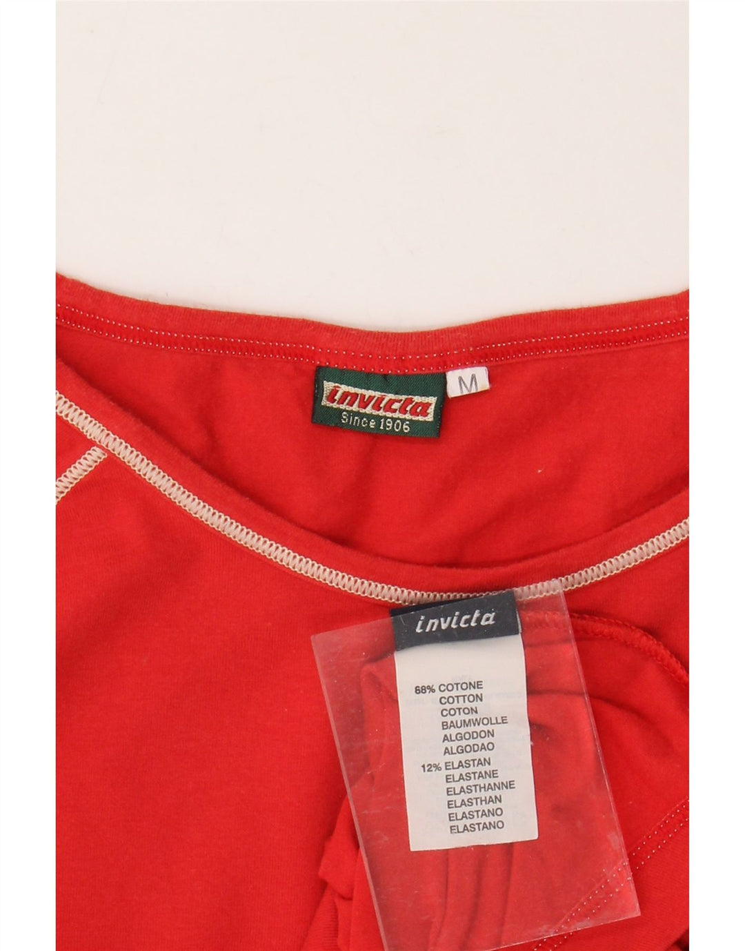 Tricou pentru femei INVICTA Top UK 12 Medium Red Bumbac