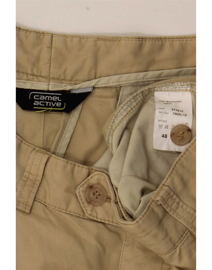 Pantaloni de costum pentru bărbați Camel Active EU 48 Mediu L33 L32 Bej Bumbac