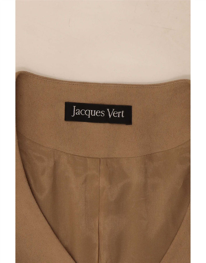 Jacques Vert Jachetă Blazer pentru femei cu 4 nasturi UK 18 XL Bej Poliester floral