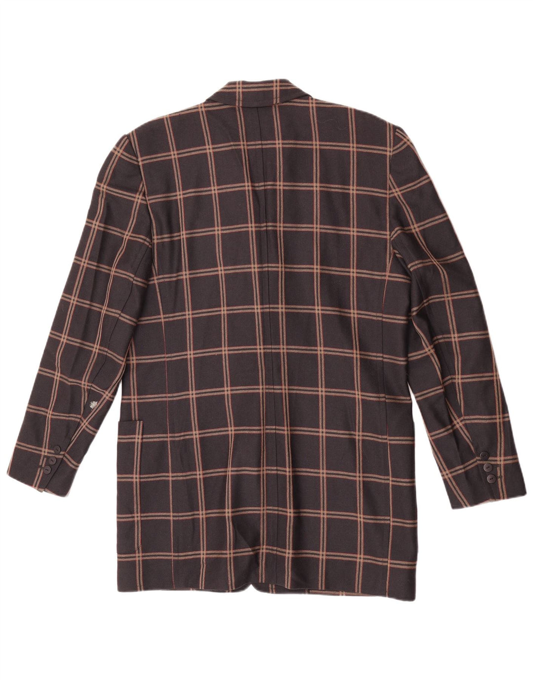 Jachetă pentru femei Laurel, cu 3 nasturi, cu paragate, EU 40, carouri maro mediu