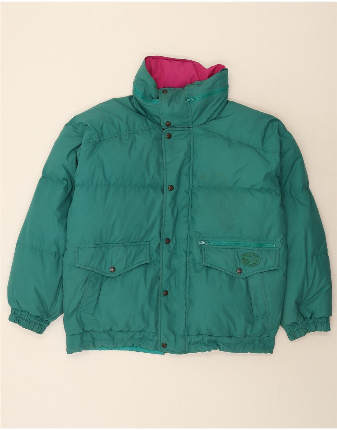 Jachetă căptușită reversibilă vintage pentru bărbați UK 42 XL, multicoloră
