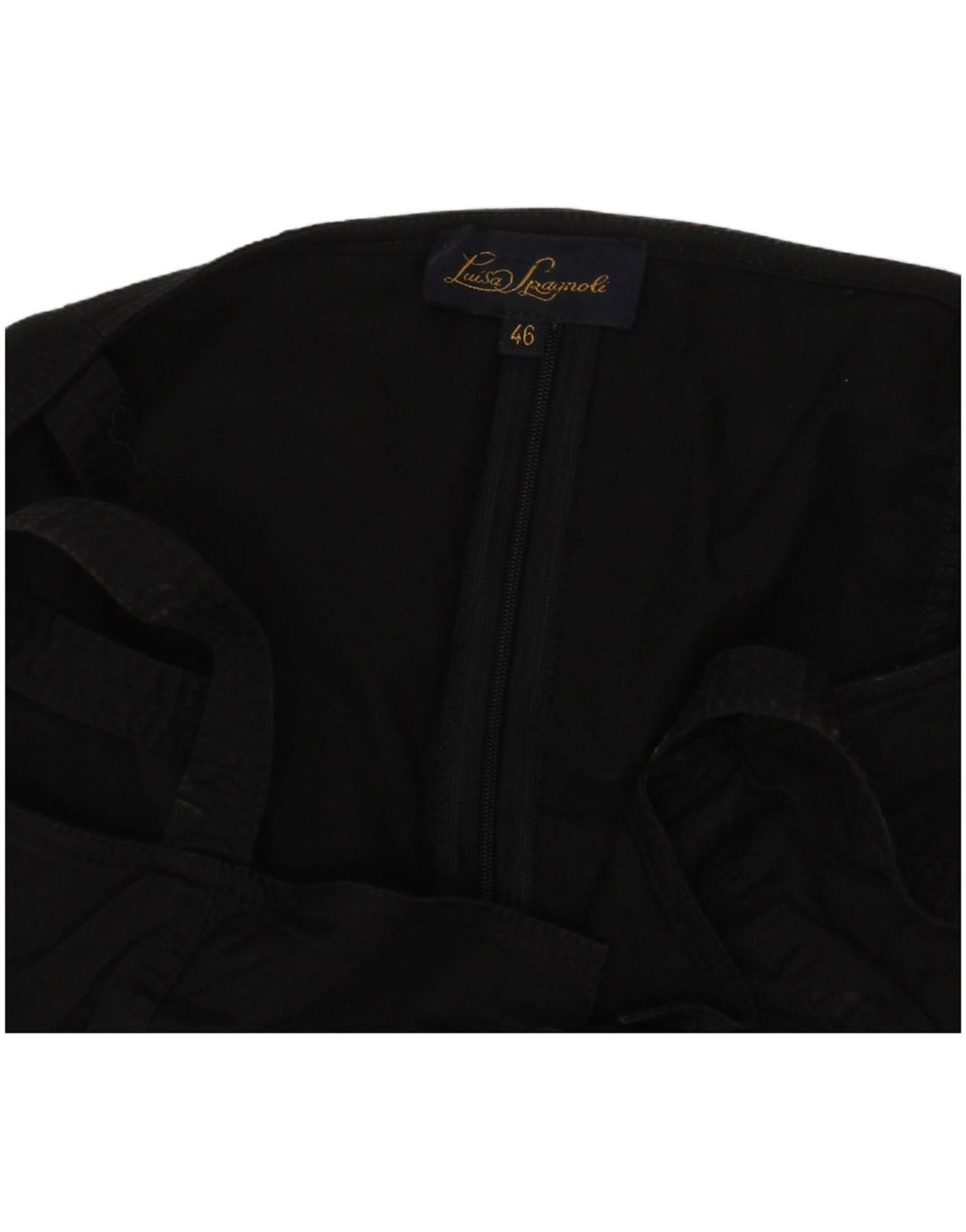 LUISA SPAGNOLI Top Corset Femei IT 46 Mare Bumbac Negru