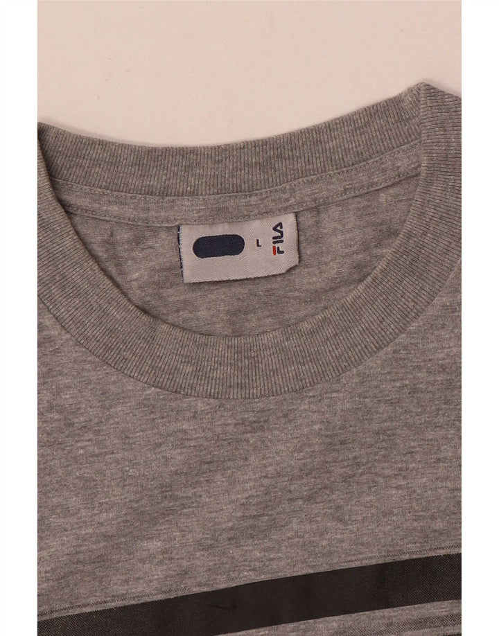 Tricou Bărbați Fila Top Mare Bumbac Gri