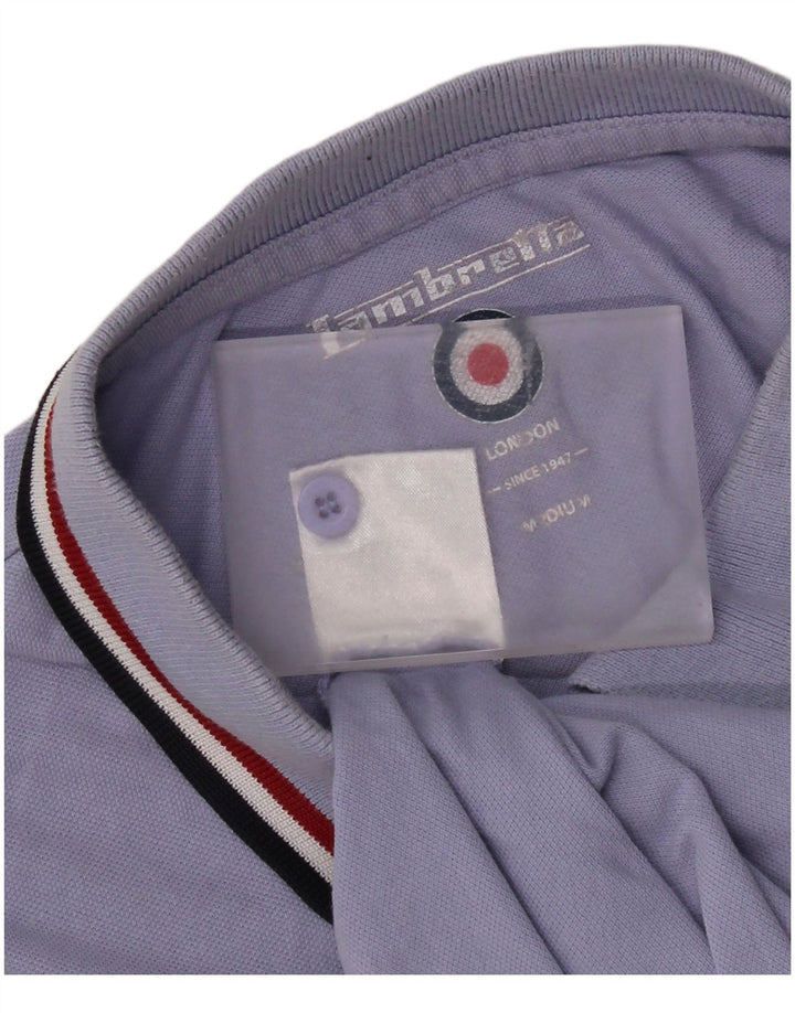 Tricou polo Lambretta pentru bărbați, bumbac albastru mediu