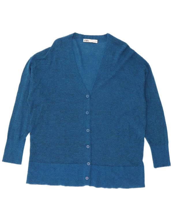 Pulover cardigan supradimensionat pentru femei Zara UK 10 Small Blue