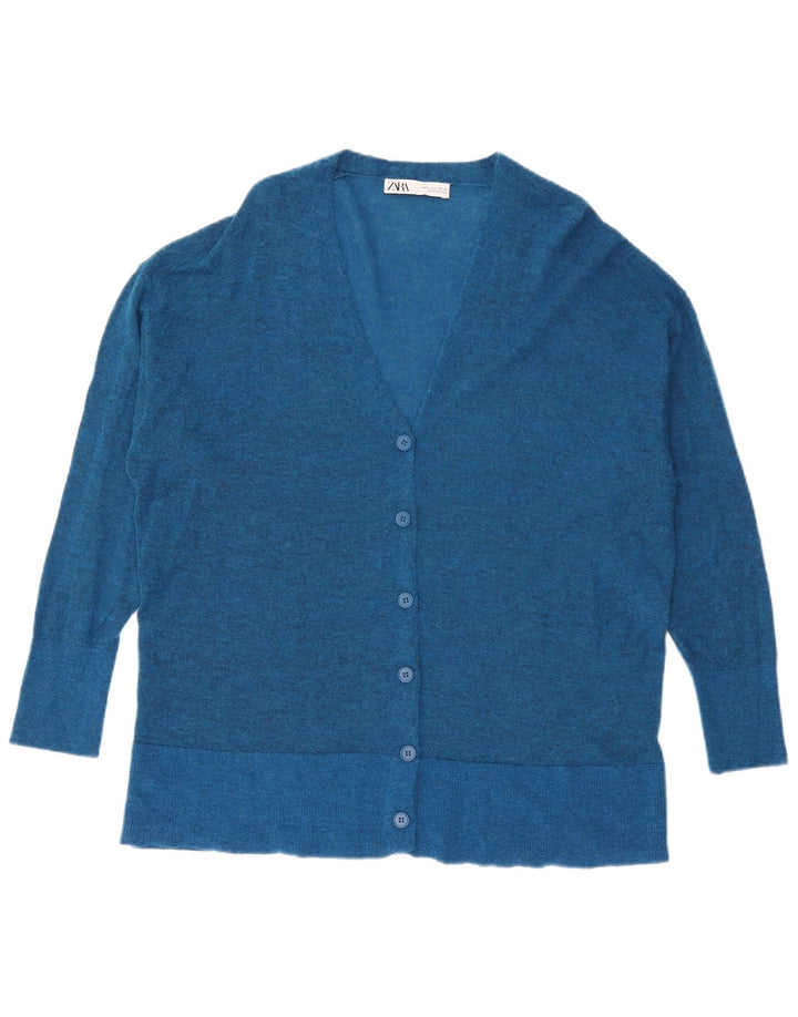 Pulover cardigan supradimensionat pentru femei Zara UK 10 Small Blue