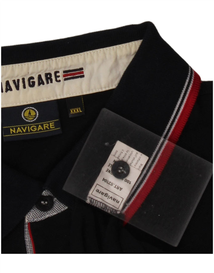 NAVIGARE tricou polo pentru bărbați 3XL bumbac bleumarin