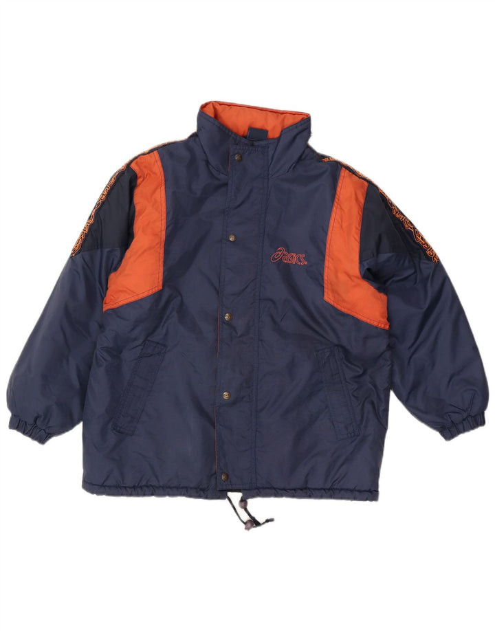 Jachetă pentru bărbați Asics Graphic Windbreaker UK 38 Medium Bleumarin Colorblock