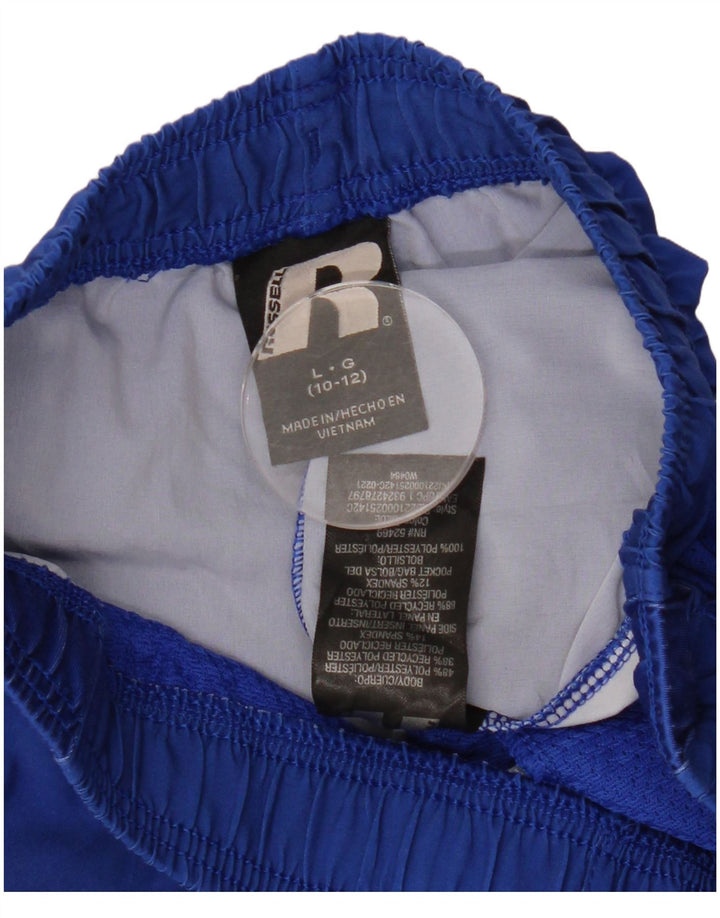 RUSSELL ATHLETIC Pantaloni scurți sport Dri-Power pentru băieți 10-11 ani, mari, albastru