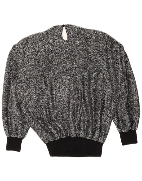 Bluză Vintage pentru femei UK 16 Large Silver