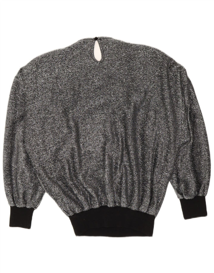 Bluză Vintage pentru femei UK 16 Large Silver