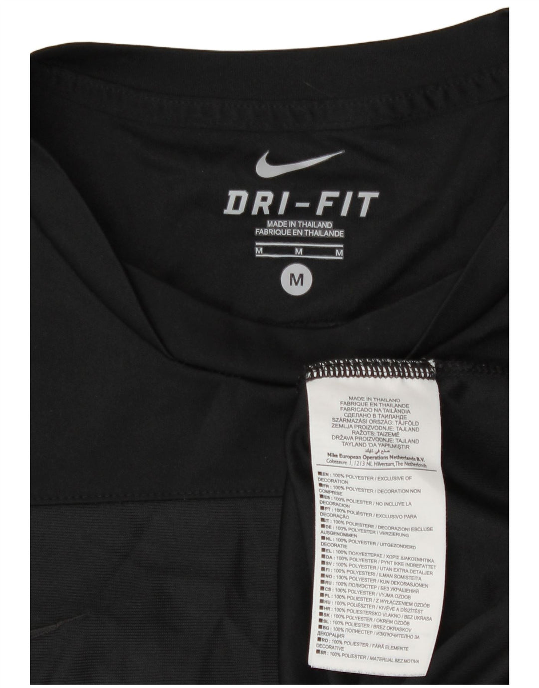 Tricou Nike Dri Fit pentru bărbați Top Mediu Negru Poliester