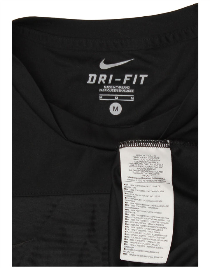 Tricou Nike Dri Fit pentru bărbați Top Mediu Negru Poliester