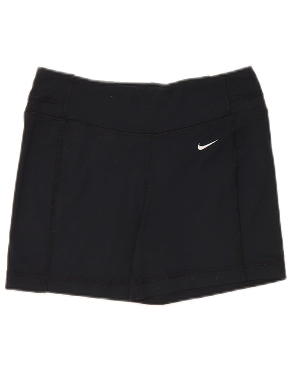 Pantaloni scurti sport Nike Dri Fit pentru femei UK 6 XS Nylon negru