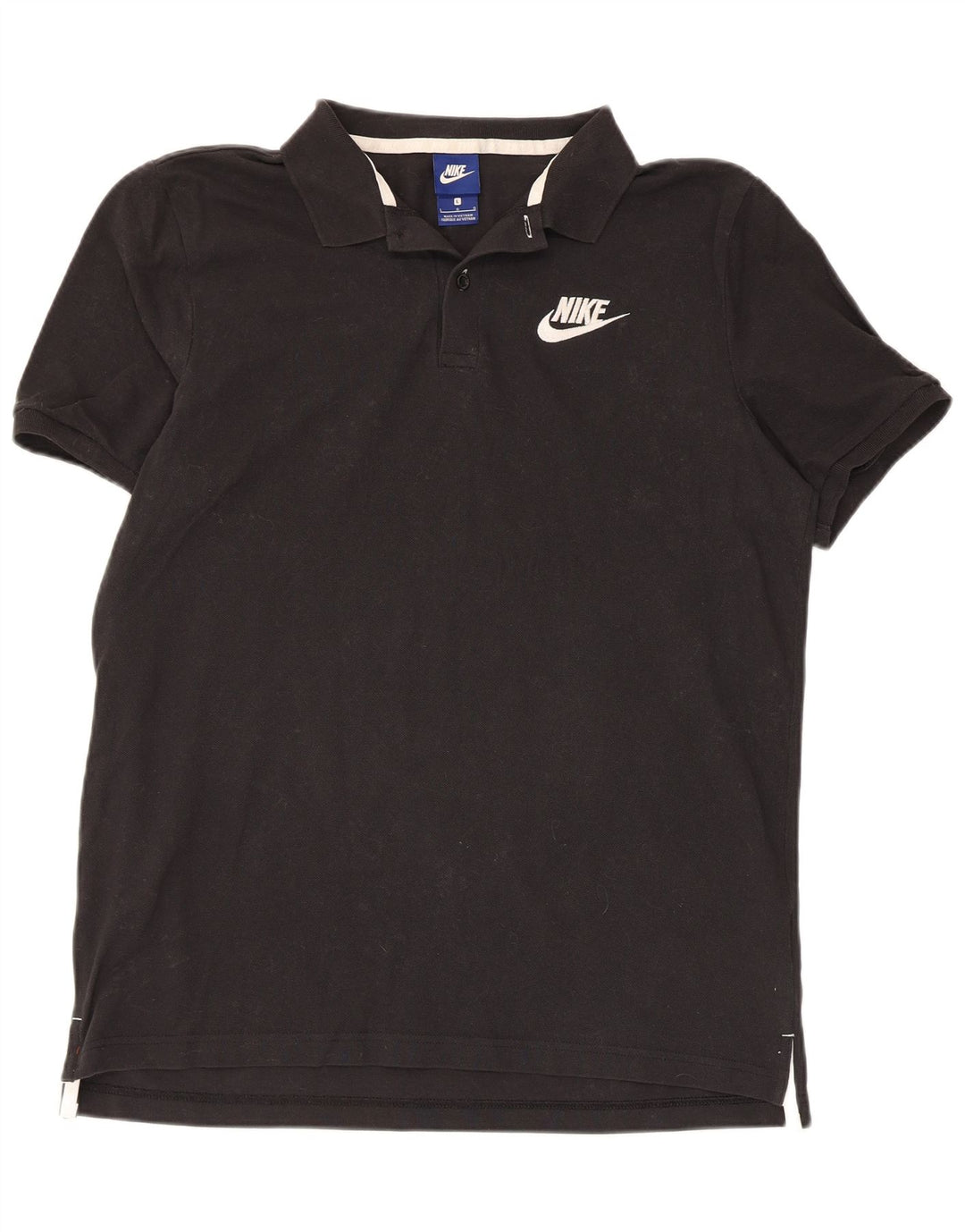 Tricou polo Nike pentru bărbați, mare, negru, bumbac