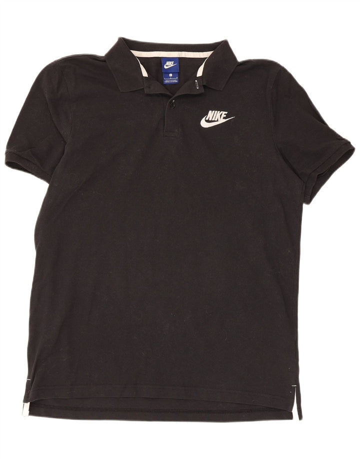 Tricou polo Nike pentru bărbați, mare, negru, bumbac