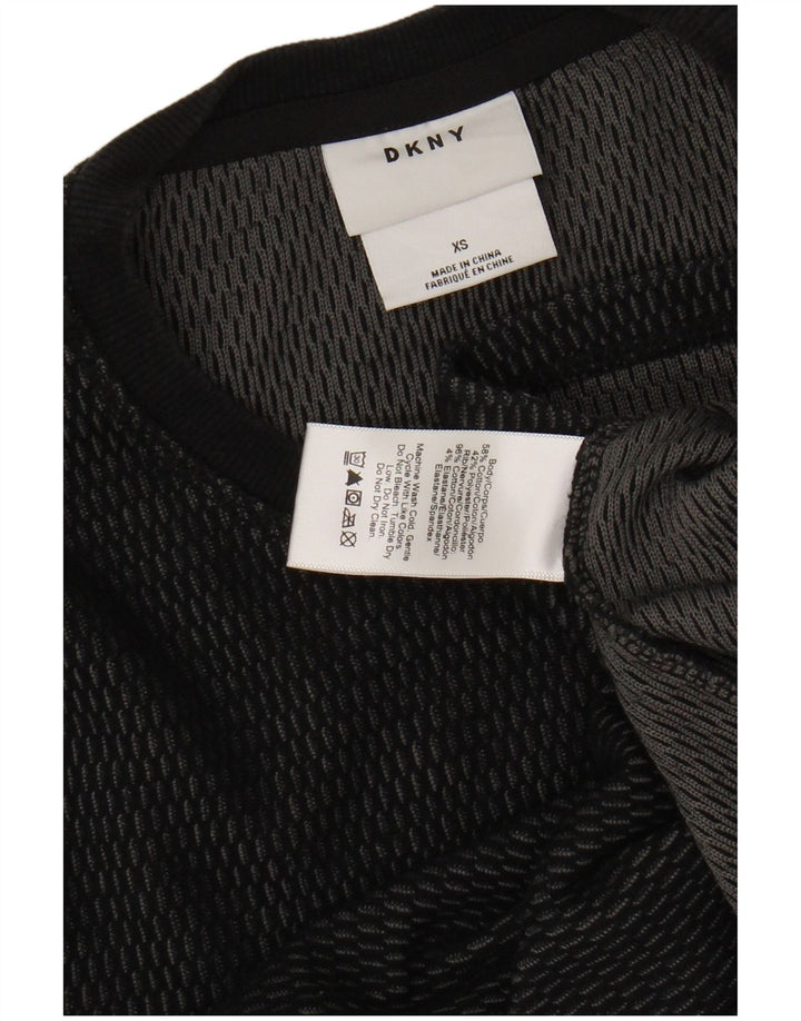 DKNY Top pentru bărbați cu mânecă lungă XS bumbac negru