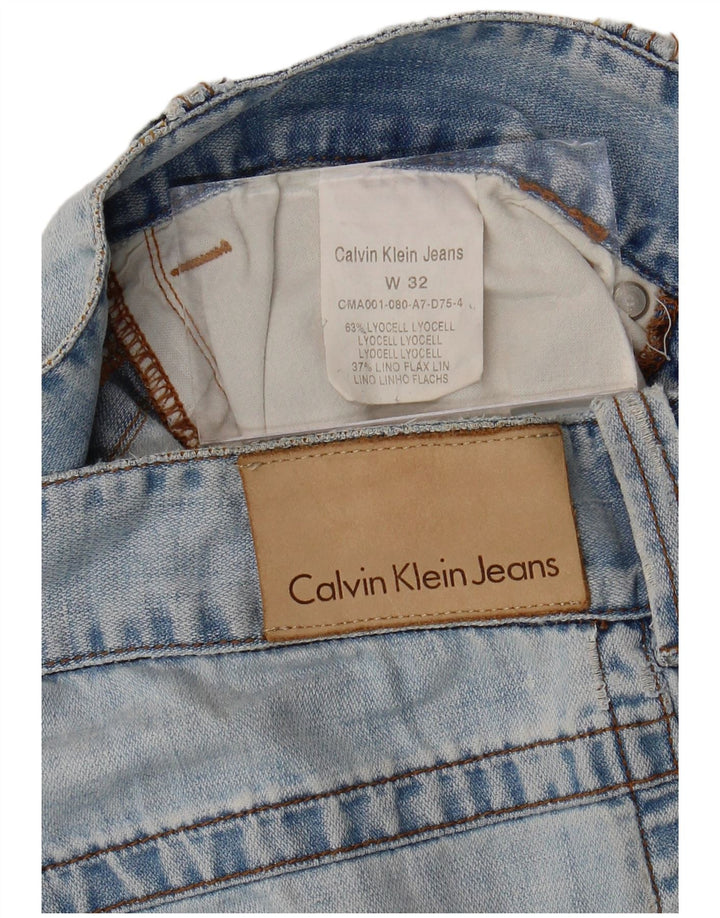 Blugi drepti pentru bărbați CALVIN KLEIN W32 L30 Lyocell albastru