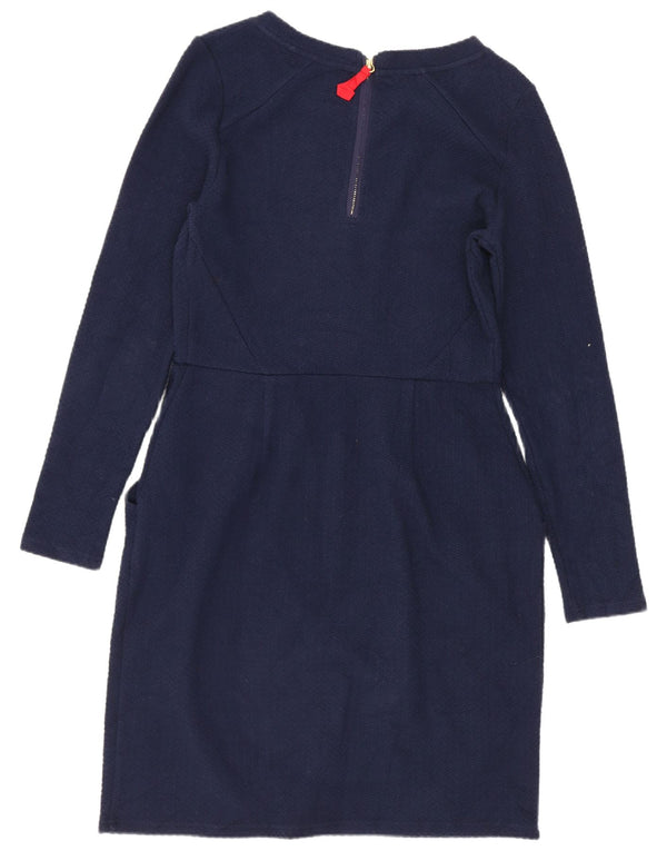 Joules Rochie Jumper cu mânecă lungă pentru femei UK 12 Medium Bluemarin Bumbac