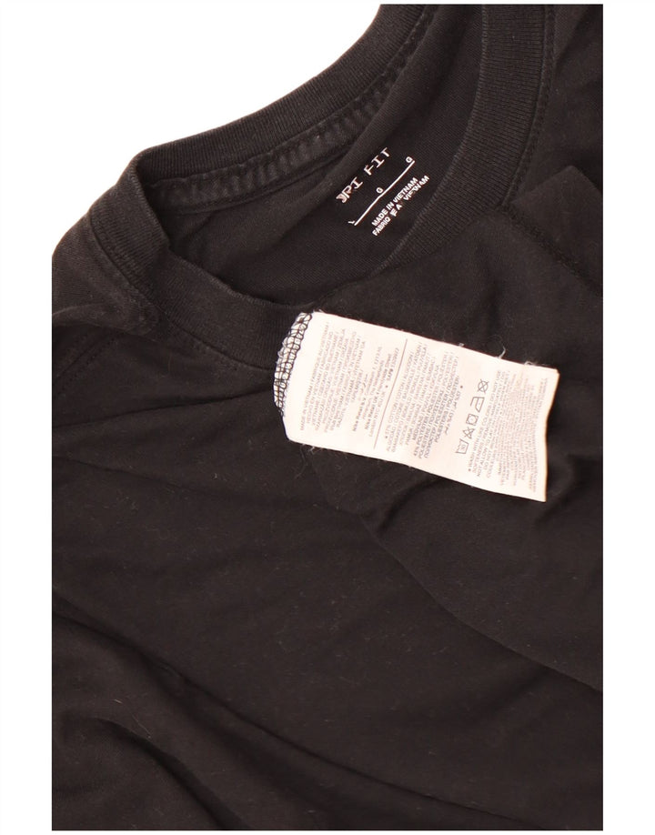 Tricou grafic Nike Dri Fit pentru bărbați Top mare din bumbac negru