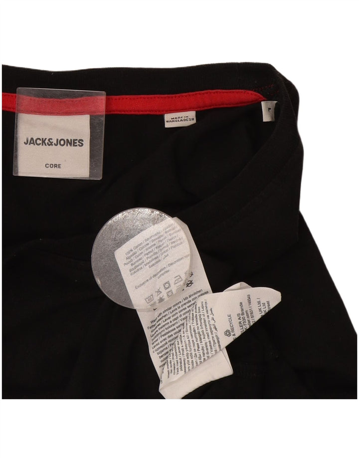 Tricou Jack & Jones pentru bărbați Top mare din bumbac negru