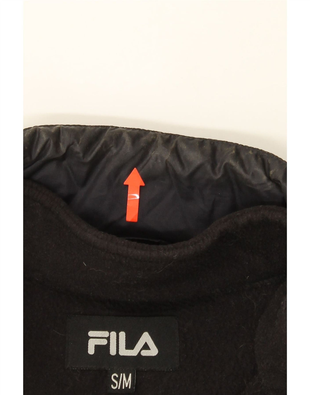 FILA Mens Hooded Windbreaker Jacket UK 36 Small Navy Blue Polyamide Vintage Fila and Second-Hand Fila from Messina Hembry 