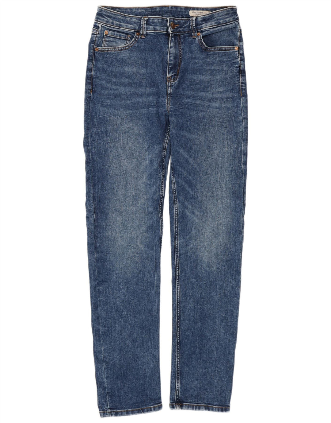 Blugi drepti pentru femei Marks & Spencer The Sienna UK 12 Medium W28 L29 Albastru