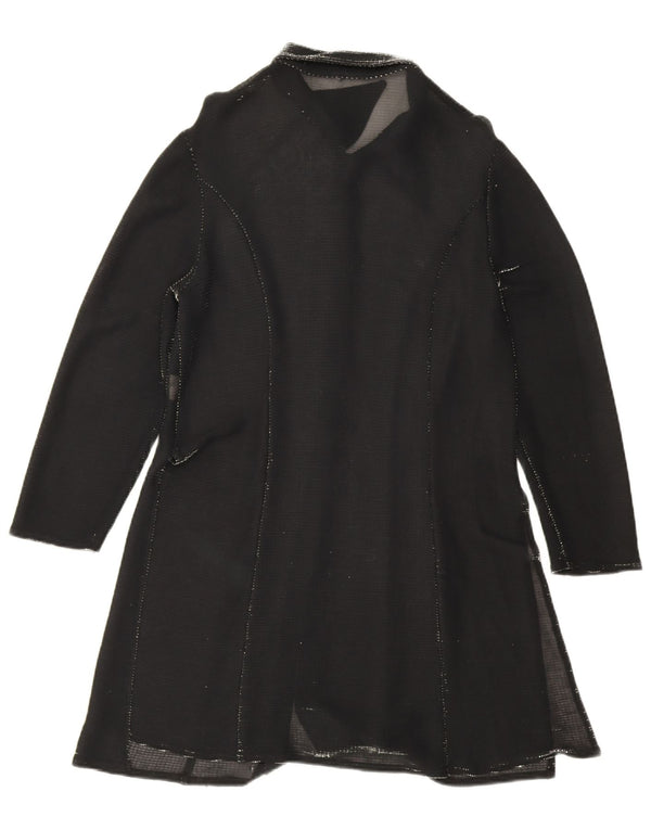 Rochie cămașă vintage pentru femei UK 18 XL, viscoză neagră