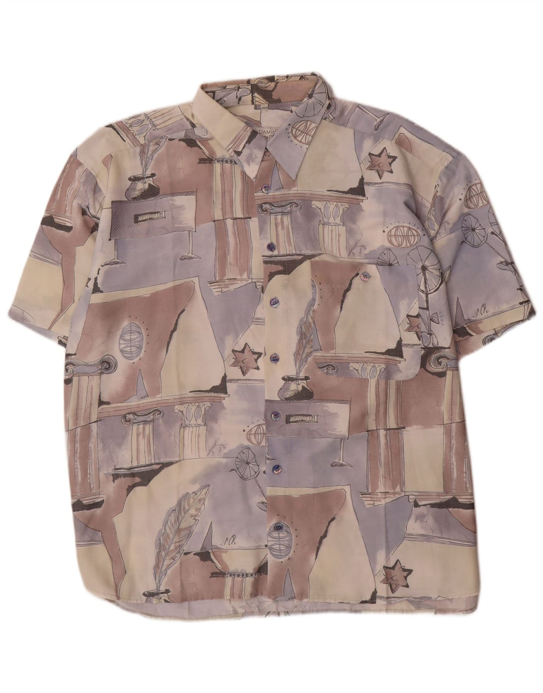 Cămașă pentru bărbați Club D'Amingo cu model abstract Mărimea 45/46 XL multicoloră
