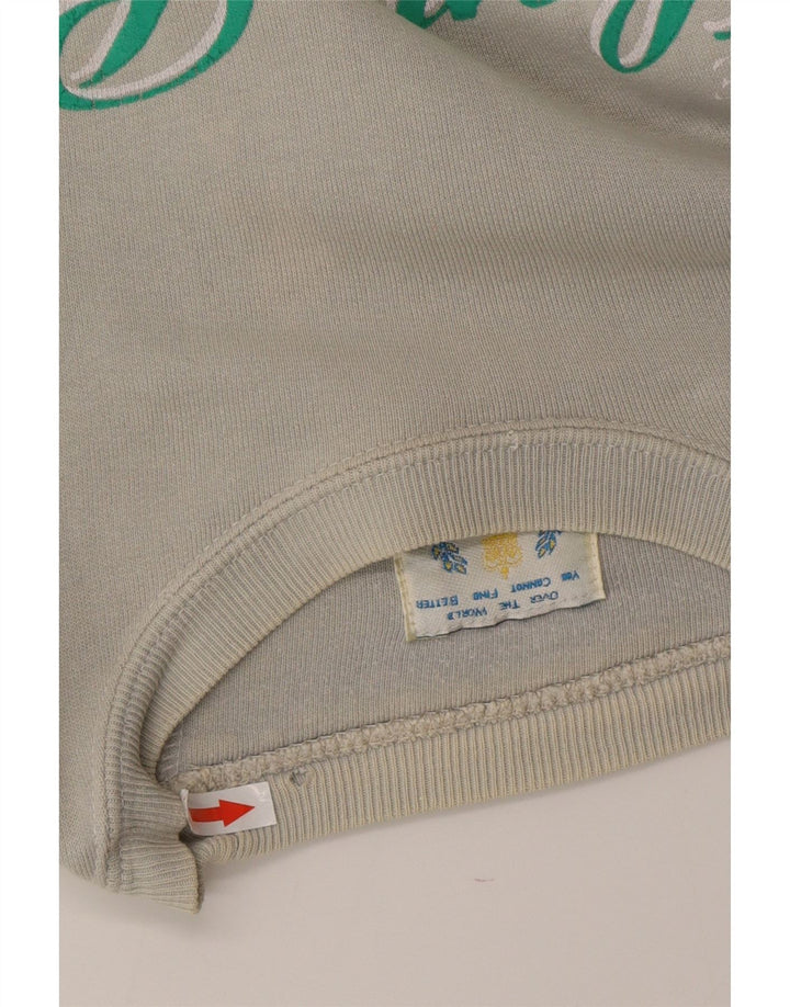 RIFLE Hanorac grafic pentru bărbați Pulover mare bumbac gri