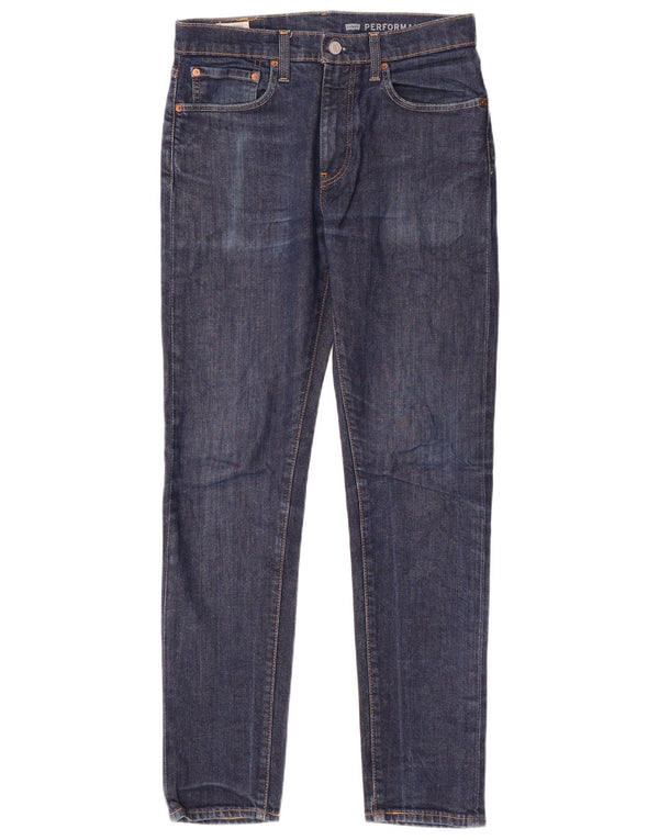 Levi's Mens 512 Slim Tapered Jeans W32 L34 Navy Blue Cotton