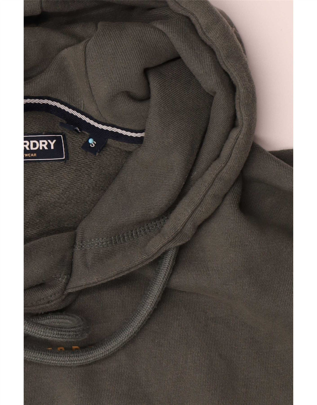 Pulover Superdry pentru bărbați, bumbac mic kaki