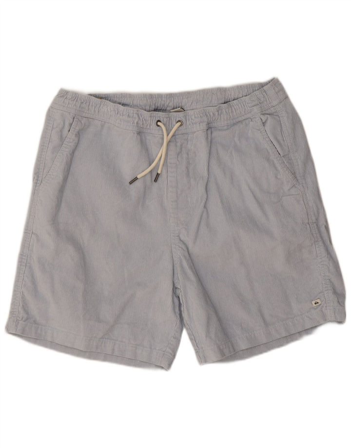 Pantaloni scurți din velur Quiksilver pentru bărbați, mediu W32, bumbac albastru