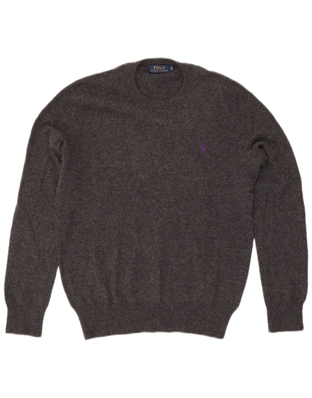 Pulover Polo Ralph Lauren pentru bărbați cu gât crew pulover din lână gri mediu