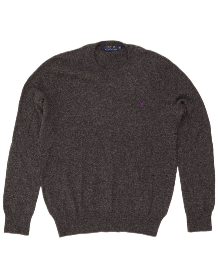 Pulover Polo Ralph Lauren pentru bărbați cu gât crew pulover din lână gri mediu