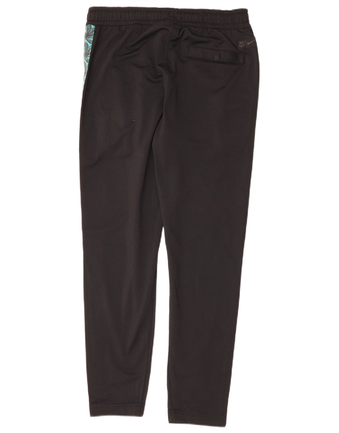 Pantaloni de trening grafic NIKE pentru bărbați, negru mediu, poliester bloc de culoare