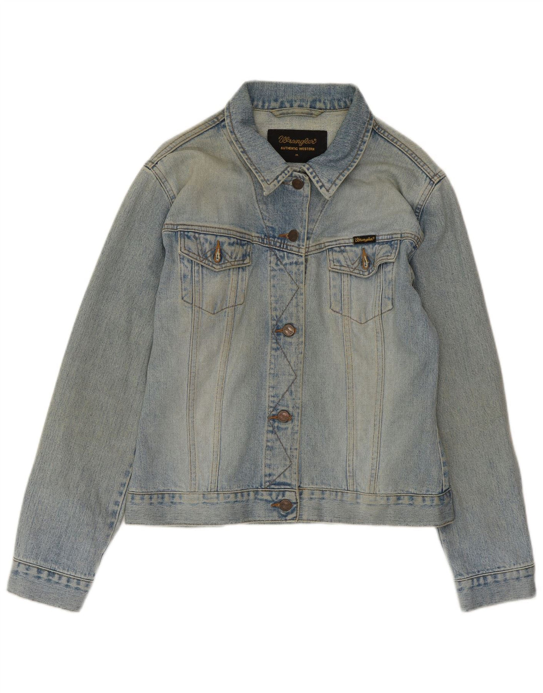 Jachetă de blugi pentru femei WRANGLER UK 18 XL, bumbac albastru