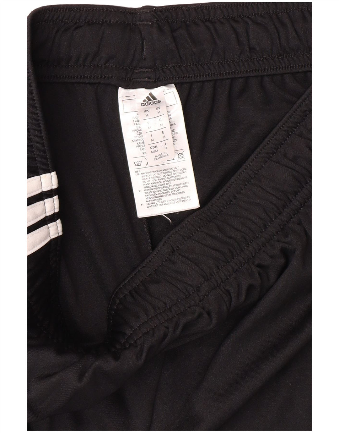 Pantaloni scurți sport ADIDAS Deutscher Fussball Bund pentru bărbați, poliester mediu negru