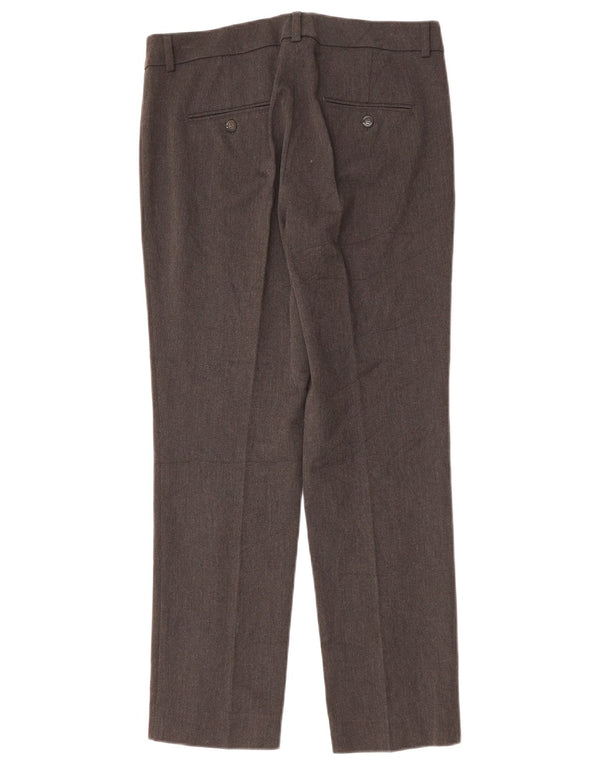 MAX MARA Pantaloni drepti de weekend pentru femei UK 12 Medium W32 L28 Gri